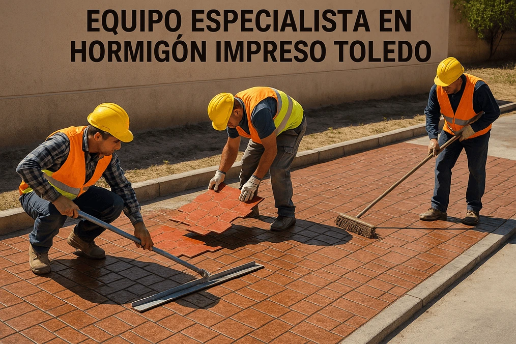 Equipo especialista en hormigón impreso Toledo